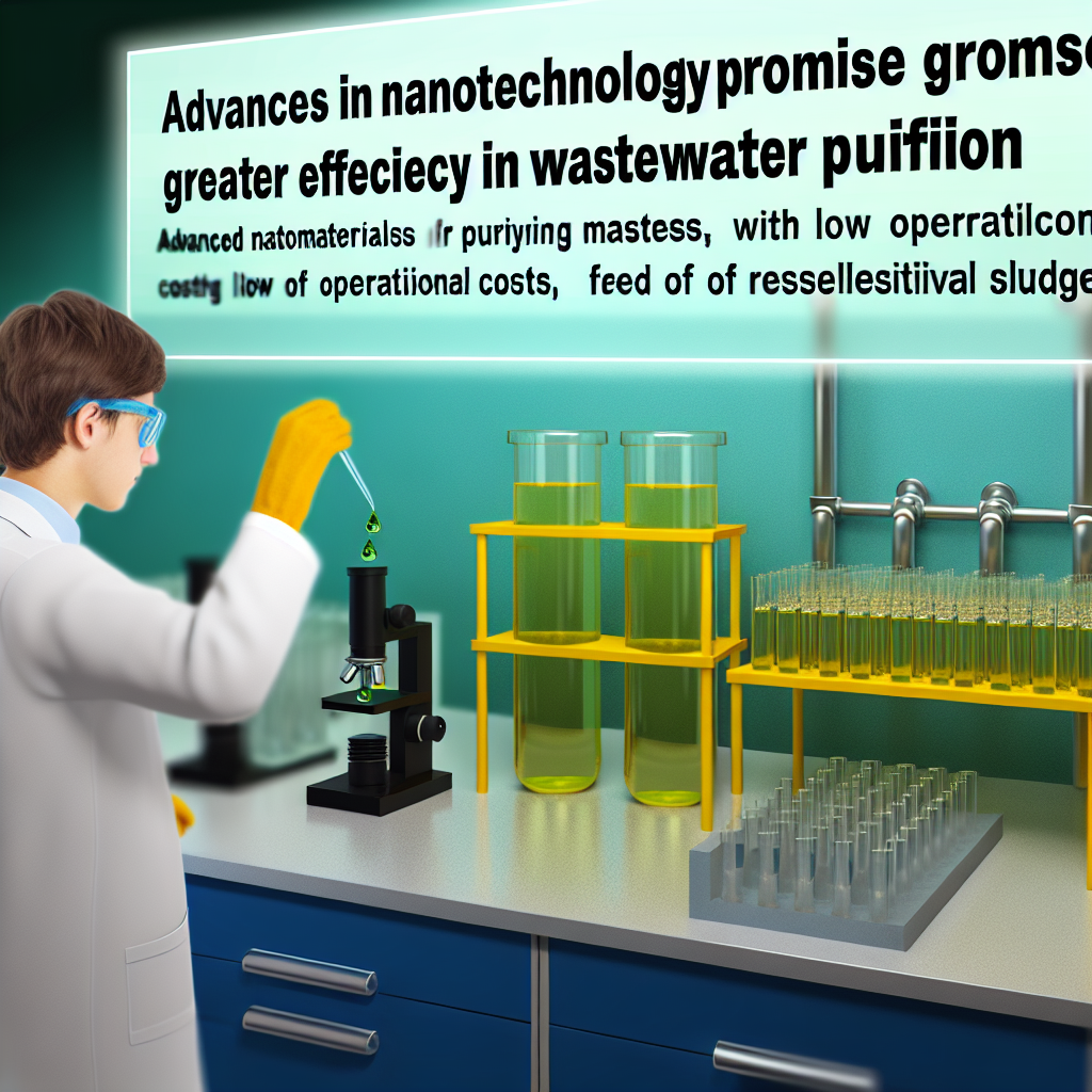 Avances en Nanotecnología Prometen Mayor Eficiencia en Purificación de Aguas Residuales