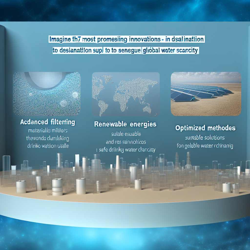 Innovadoras Soluciones de Tratamiento de Agua: 7 Avances en Desalinización Prometedores